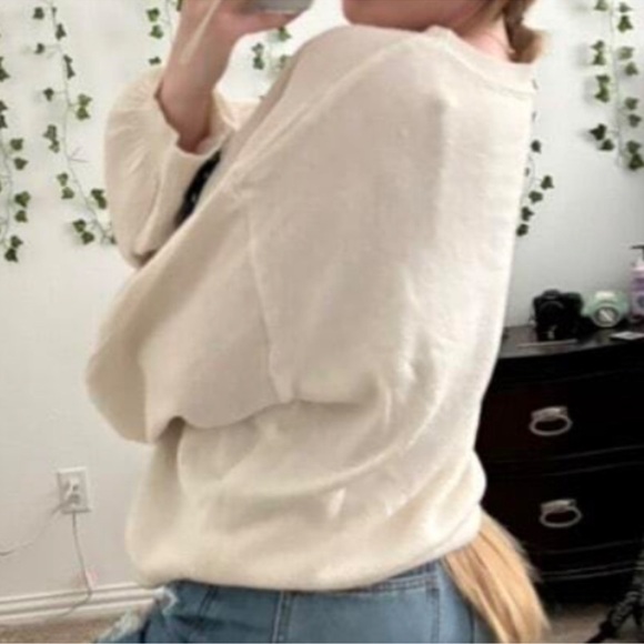 Cozy American Flag Print Oversized Sweater Top XS S M L XL XXL - Picture 2 of 4